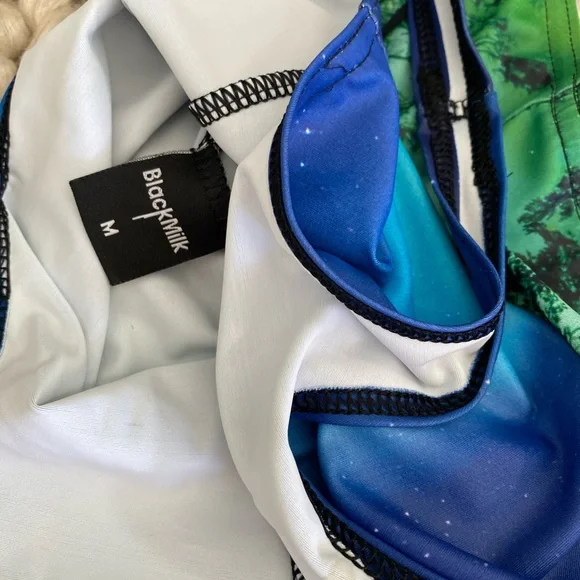 BLACKMILK Aurora Skye Green Bodysuit/Bathingsuit, ltd sold-out collection, Sz M - Picture 3 of 5